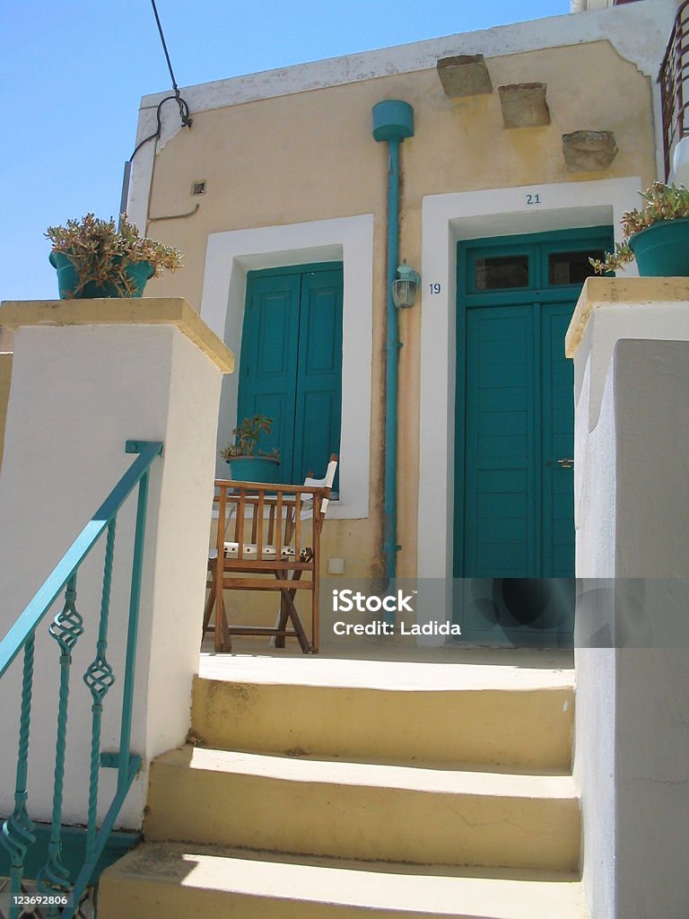 Cycladic Balkon - Lizenzfrei Architektur Stock-Foto