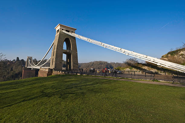 clifton suspension bridge - bristol england bridge clifton suspension bridge suspension bridge zdjęcia i obrazy z banku zdjęć