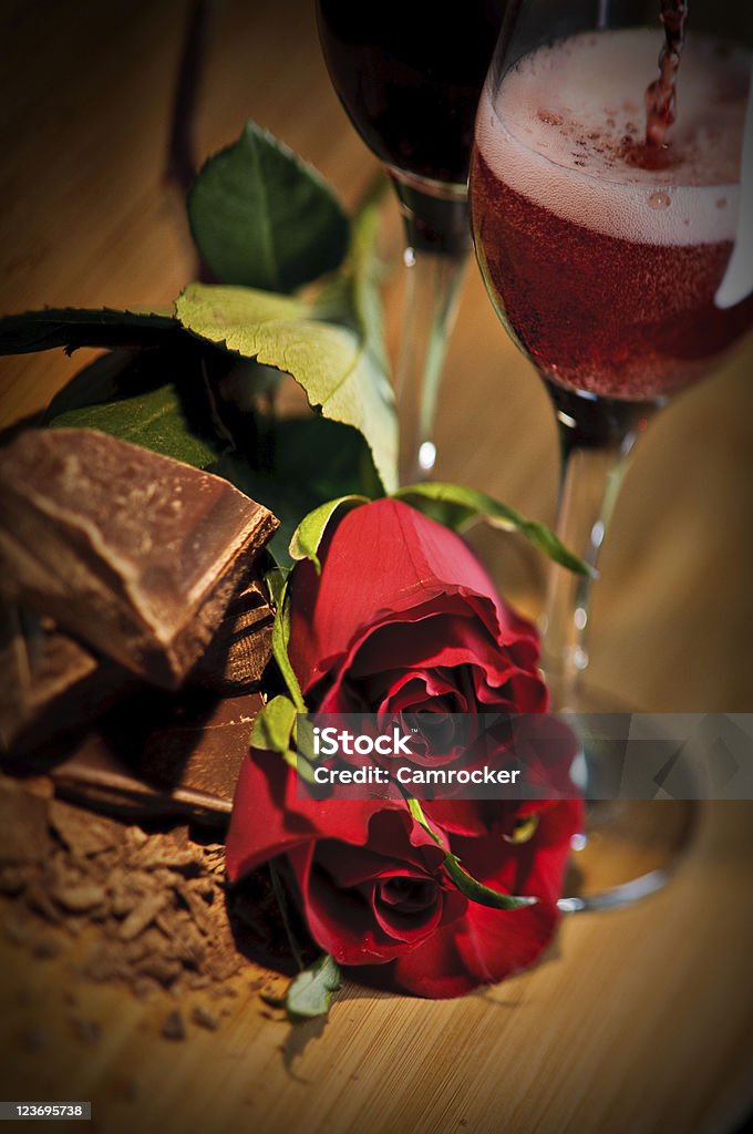 Les Roses et les chocolats, vin de Dessert - Photo de Champagne libre de droits