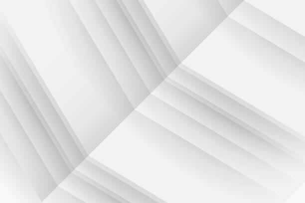istock Abstract background in white and gray shades,  geometric shapes on white background, simplicity conceptua 1236958646