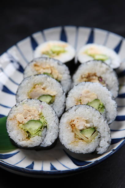 istock chicken salad sushi roll 1236996223
