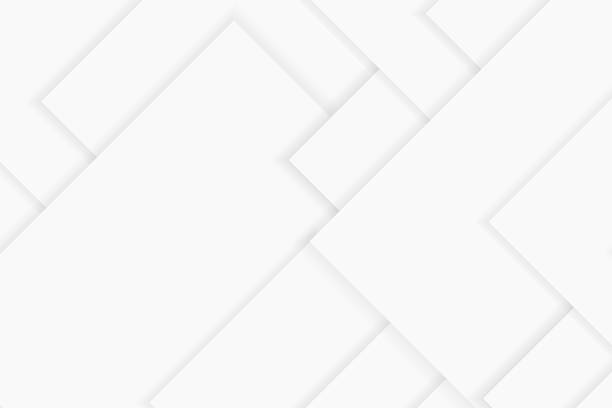 istock Abstract background in white and gray shades,  geometric shapes on white background, simplicity conceptua 1236997277