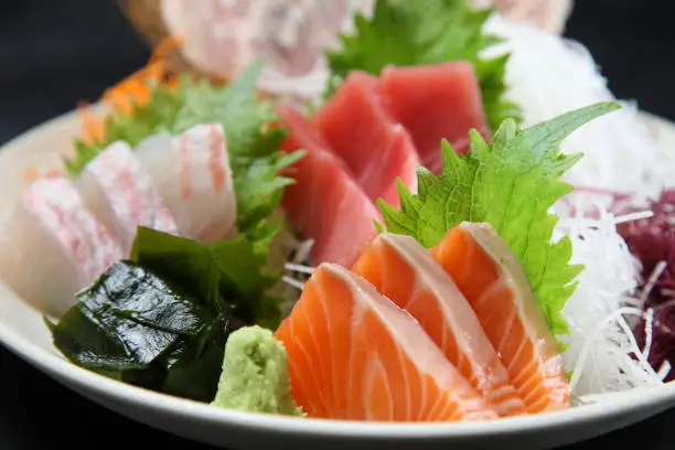 seasonal fresh sashimi asorted plate