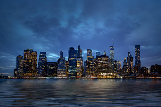 istock Panorama New York City at night 1237213801
