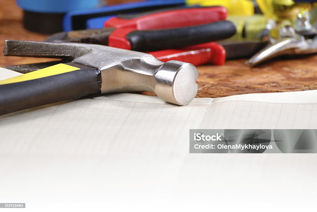 Carpenter tools Hintergrund - Lizenzfrei Ausrüstung und Geräte Stock-Foto