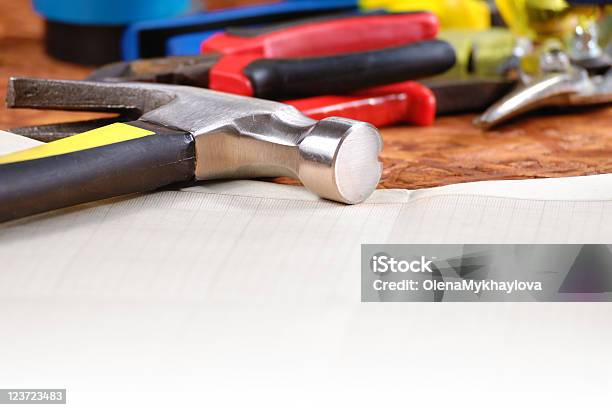 Carpenter Tools Hintergrund Stockfoto und mehr Bilder von Ausrüstung und Geräte - Ausrüstung und Geräte, Baugerät, Baugewerbe