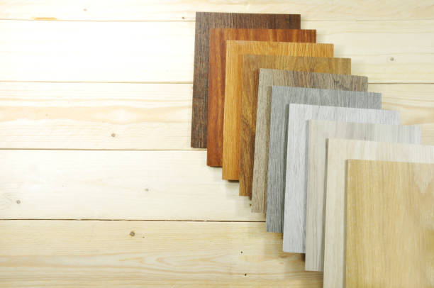 istock Sample of laminate and vinyl for new construction or renovate building or home. 1237242400