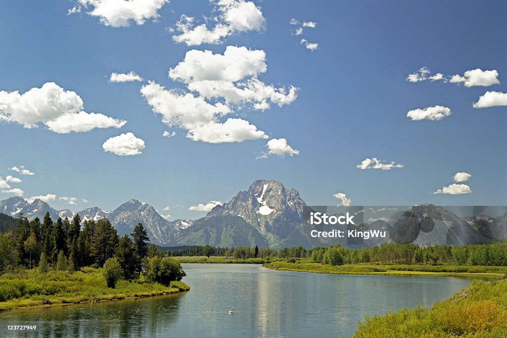 Grand Teton manhã - Foto de stock de Beleza natural - Natureza royalty-free