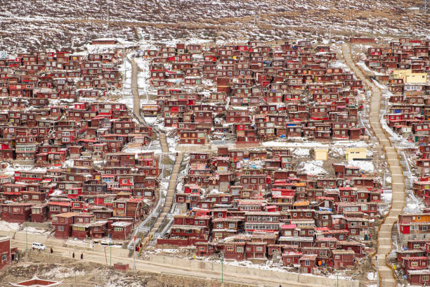 istock Breathtaking view of Larung Gar (The Larung Five Sciences Buddhist Academy) located at Se Da, West Sichuan 1237280705
