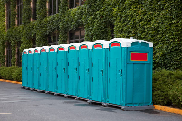 Portable toilets Portable toilets for outdoor festival-goers. portable toilet stock pictures, royalty-free photos & images