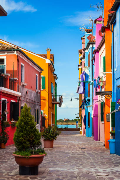 istock Colorful linens are dried on the balconies 1237309384