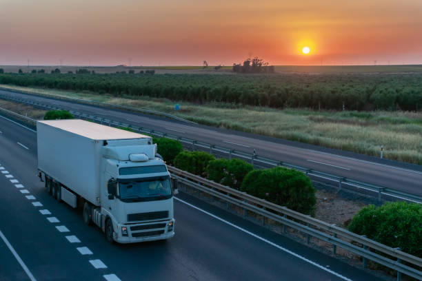 istock Truck with refrigerated semi-trailer 1237312725