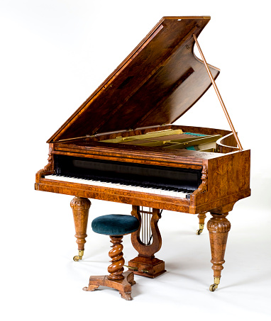 antique piano