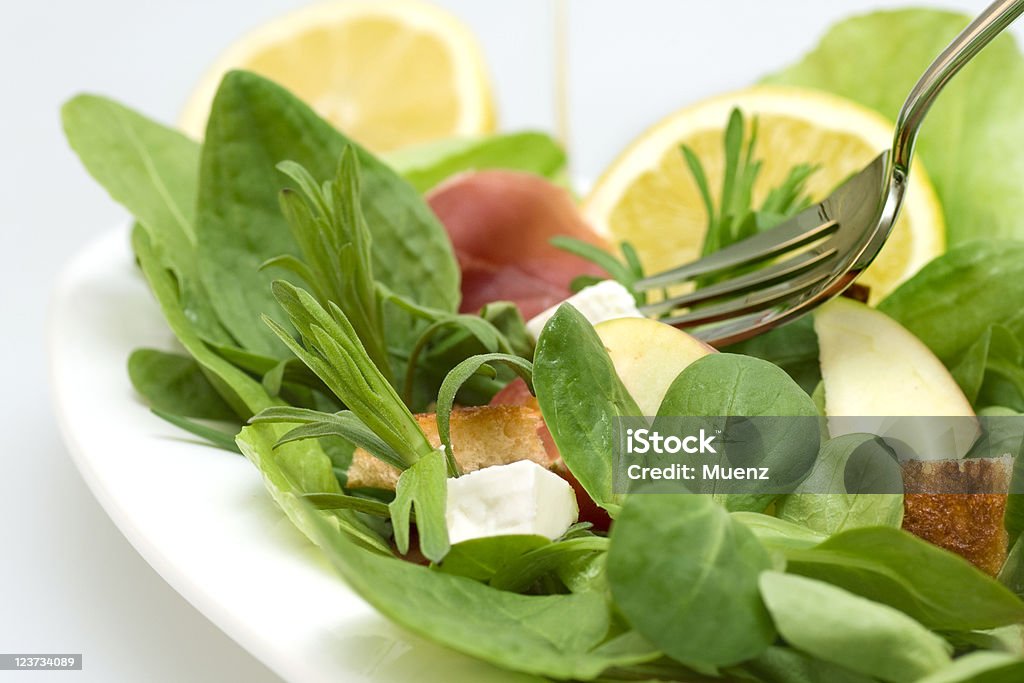 Salat mit Tomaten - Lizenzfrei Blattsalat Stock-Foto
