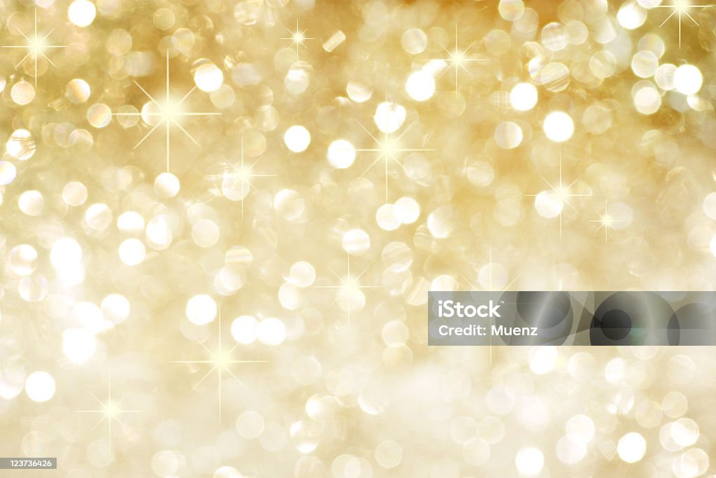 Fondo de oro con estrellas - Foto de stock de Oro - Metal libre de derechos