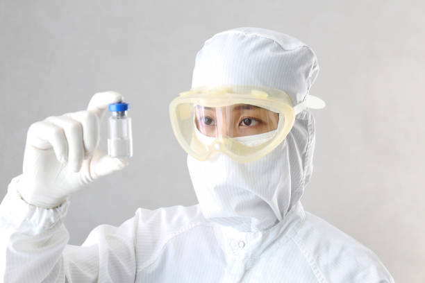 istock Medical concept Researcher with a vaccine 1237401599