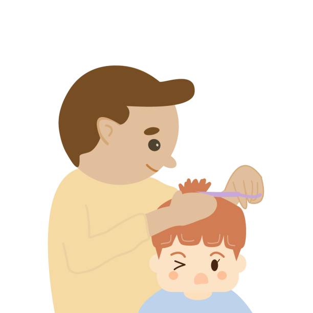 509 Child Cutting Own Hair Illustrations & Clip Art - iStock | Child  cutting hair, Child with scissors