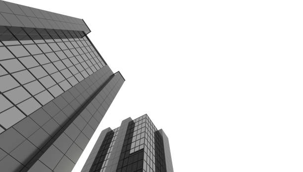 istock 3D render huge skyscraper, office building business center or bank 1237594625