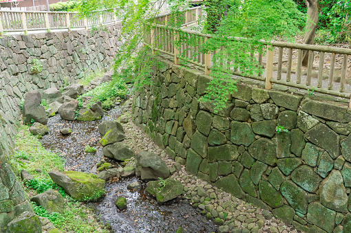 A stream in Otonashi hydrophilic park of Oji, Kita-ku, Tokyo
