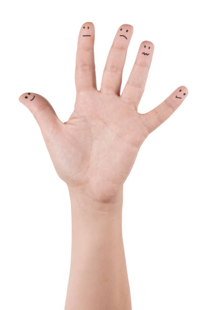 Open hand with sky background