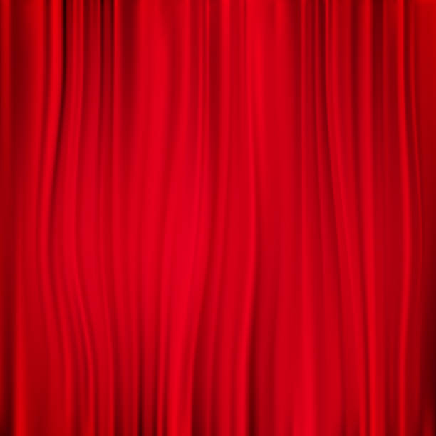 illustrazioni stock, clip art, cartoni animati e icone di tendenza di sfondo tenda rossa. eps 10 - theatrical performance stage theater broadway curtain