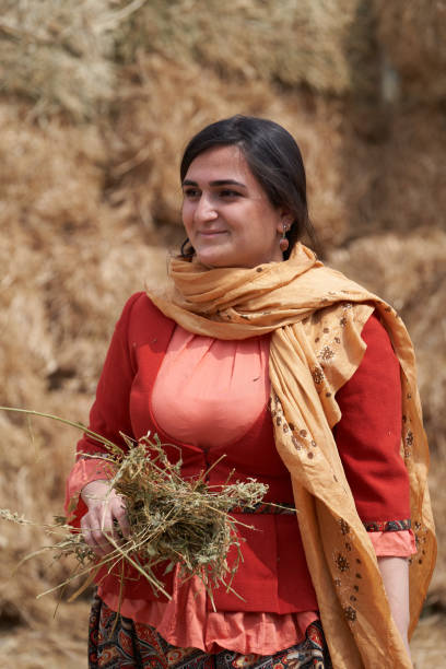istock Young azeri woman in traditional Azerbaijani clothes 1237663107
