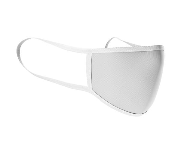 istock White Face Mask Mockup, Blank dust mask 3d rendering isolated on white background 1237685915
