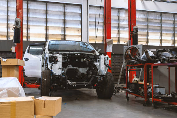 istock car in automobile repair service center with soft-focus and over light in the background 1237700767