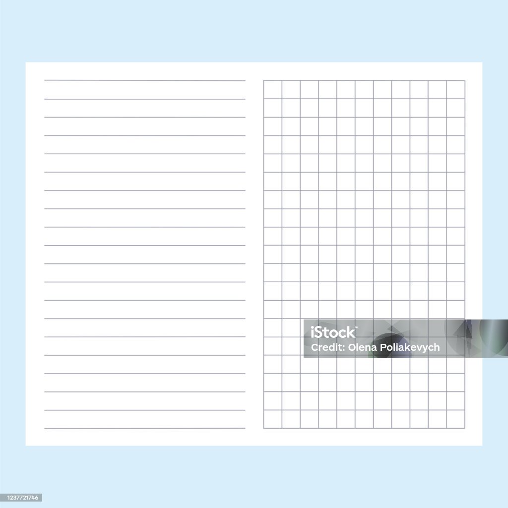 Notebook Cut Off Paper From A Notebook Or Book For Notes Torn Sheet Of School Notebook ...