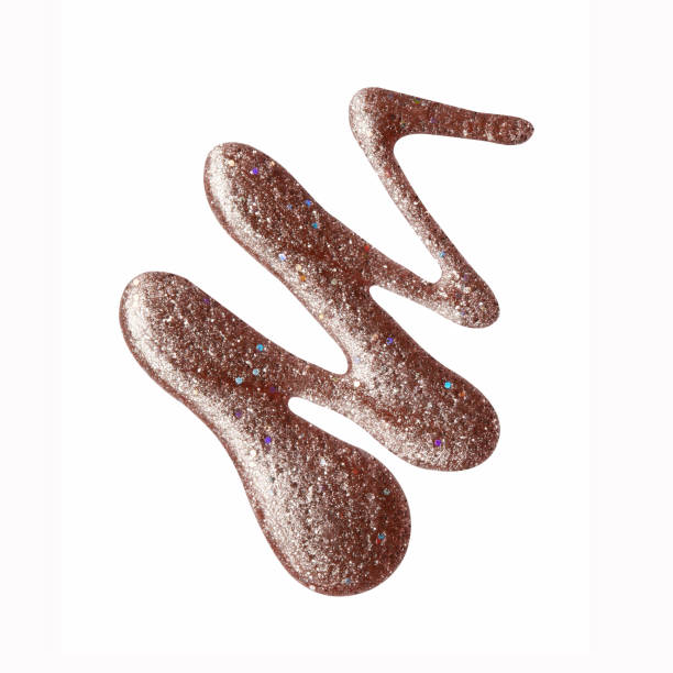 istock Blot of purple nail polish isolated on white 1237763703