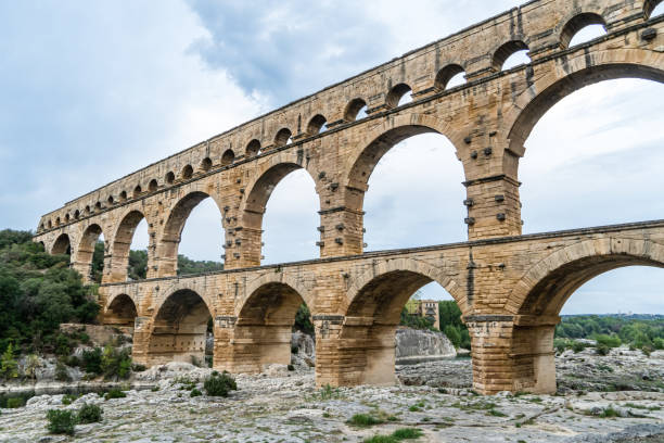 istock Pont du Gard is the tallest aqueduct and bridge 1237871274