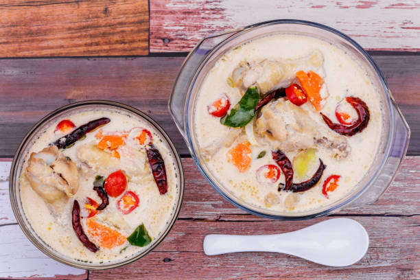 istock Chicken coconut soup Thai food 1237872333