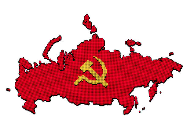 220 Map Of Communist Countries Stock Photos Pictures Royalty Free Stylized Communist Ussr Map 