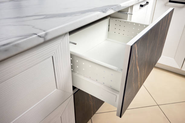 istock Kitchen Cabinet Door Drawer with Soft Quiet Closer Damper Buffers Cushion, solution to slow down closing action of cupboard, storage, cabinet and drawer protect from slamming, reduce close noise. 1238007586