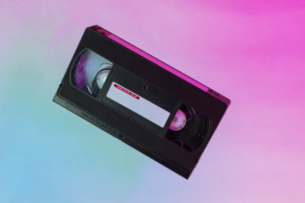 istock video tape on background. VHS video tape 1238022438