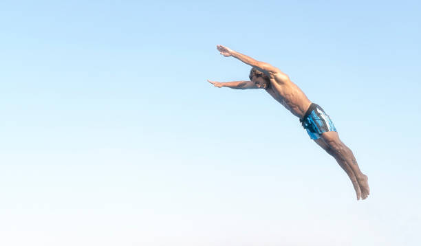 istock Jumping to the sea at in summer 1238023487