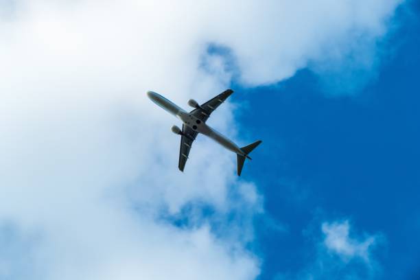 istock Flying Airplane after Start in the Sky 1238028247