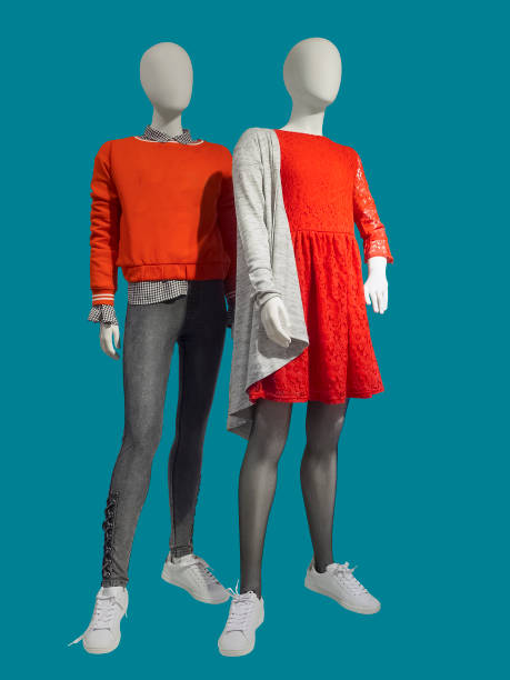 istock Two full length female mannequins. 1238035637
