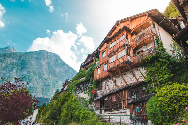 istock building at the cliff edge summer time hallstatt austria 1238041367