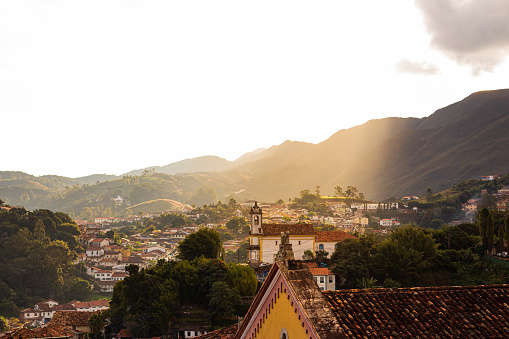 Ouro Preto, Brasil - MG, histórica ciudad brasileña. Vista aérea. photo