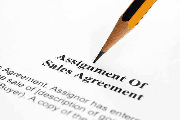 istock Assignment of sales agreement 123820673
