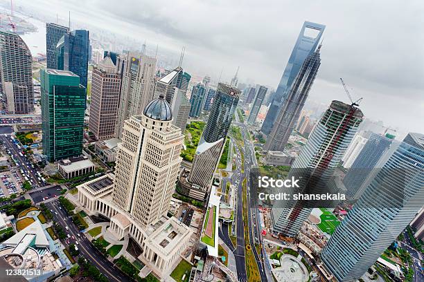 Lujiazui Financial Center Stock Photo - Download Image Now - Above, Aerial View, Apartment