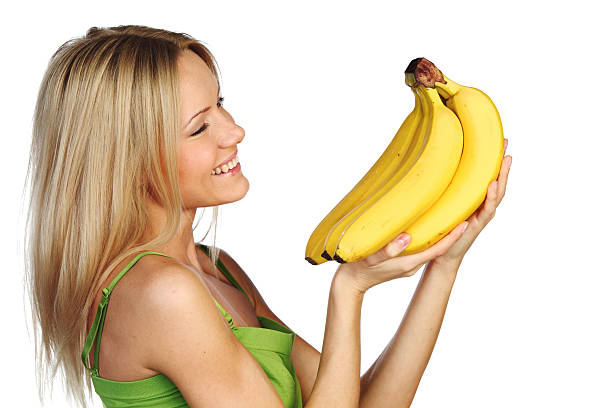 istock woman and bananas 123823611