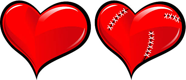 ilustraciones, imágenes clip art, dibujos animados e iconos de stock de heart2 - pain heart attack heart shape healthcare and medicine