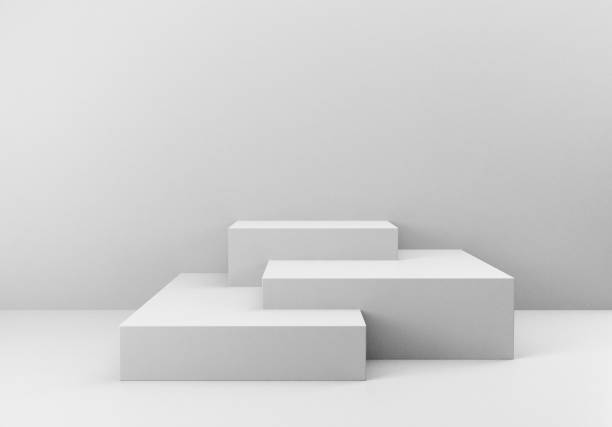 istock 3D Background with Cubic Shapes in Different Sizes. 1238274422