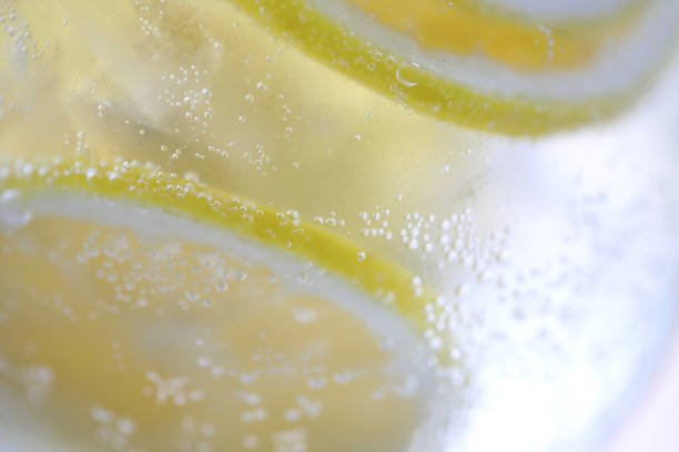istock Abstract Lemon Slices in Soda 1238292043