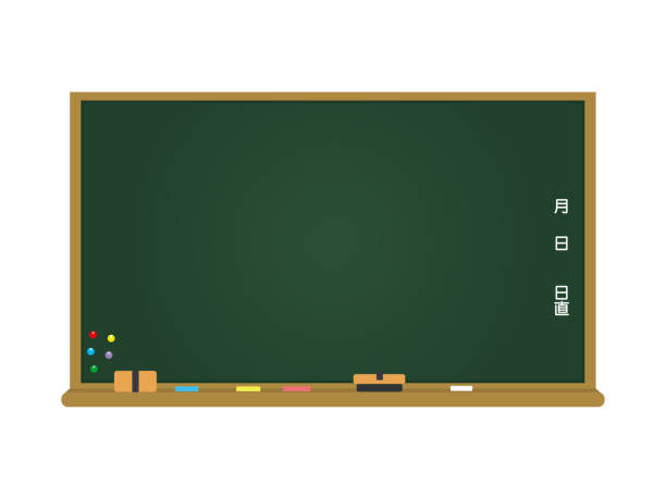 illustrations, cliparts, dessins animés et icônes de illustration de tableau noir - simplicity blackboard education chalk