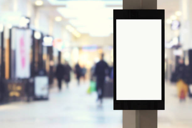 istock Blank electronic billboard in shopping district 1238369173
