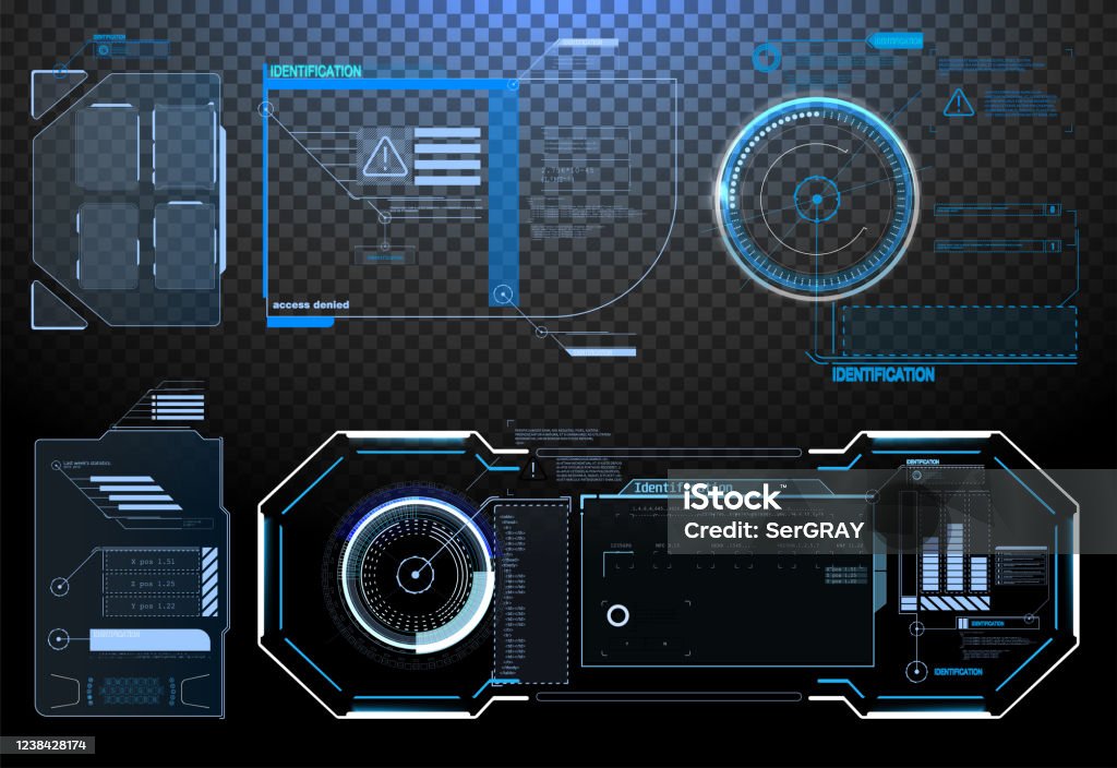 Interface Elements Hud Ui Gui Vector Callout Titles Set Futuristic ...