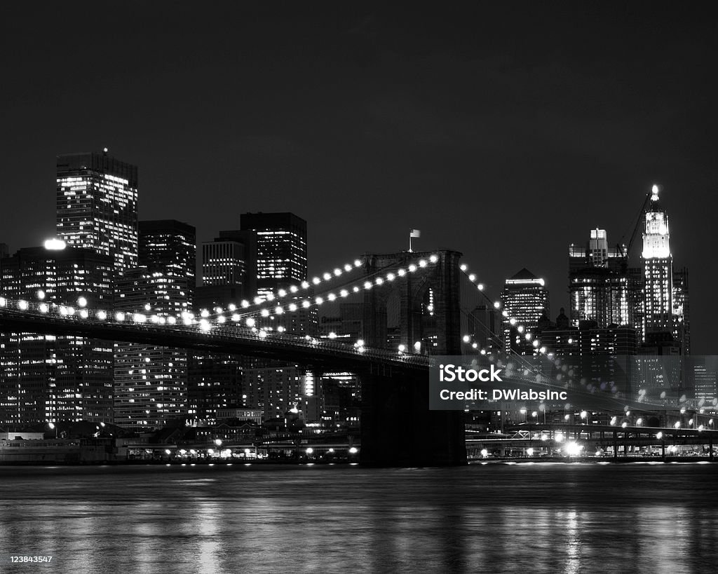 Brooklyn Bridge, New York City - Zbiór zdjęć royalty-free (Bez ludzi)